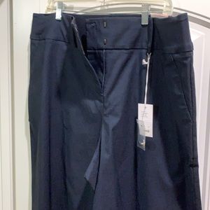 NWT plus size wide leg crop navy pants